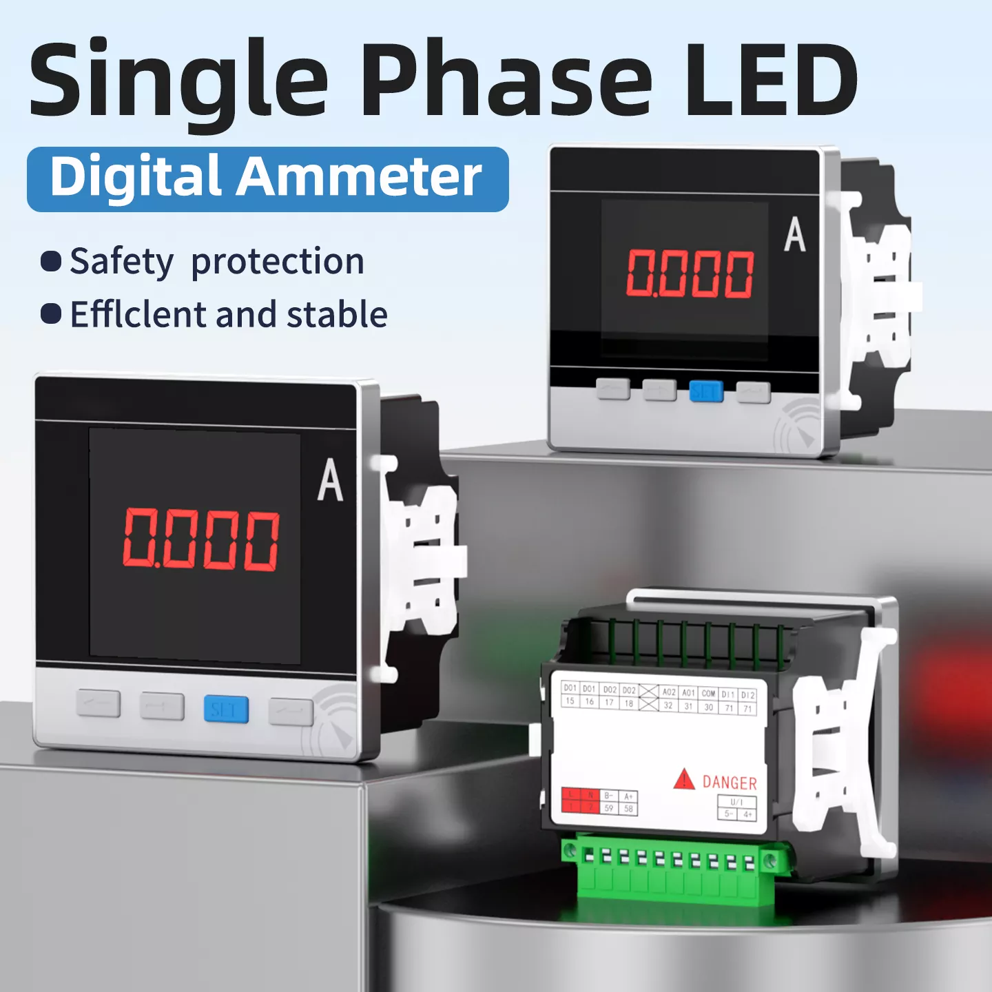 Enfas LED digital amperemeter