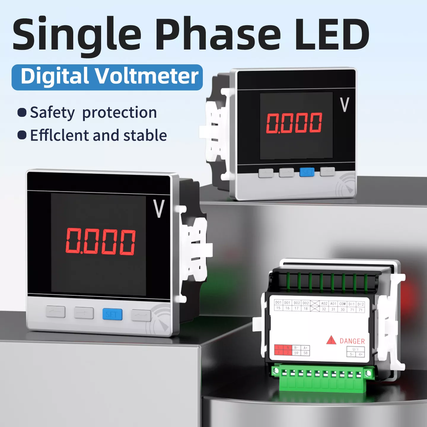 Enfas LED digital voltmeter