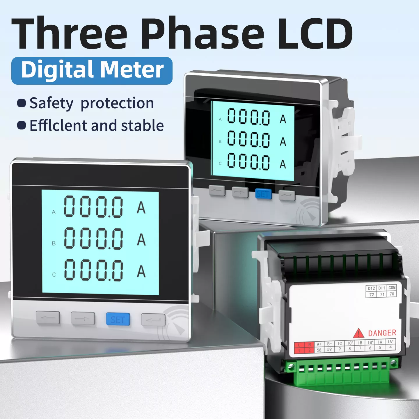 Trefas LCD digital mätare