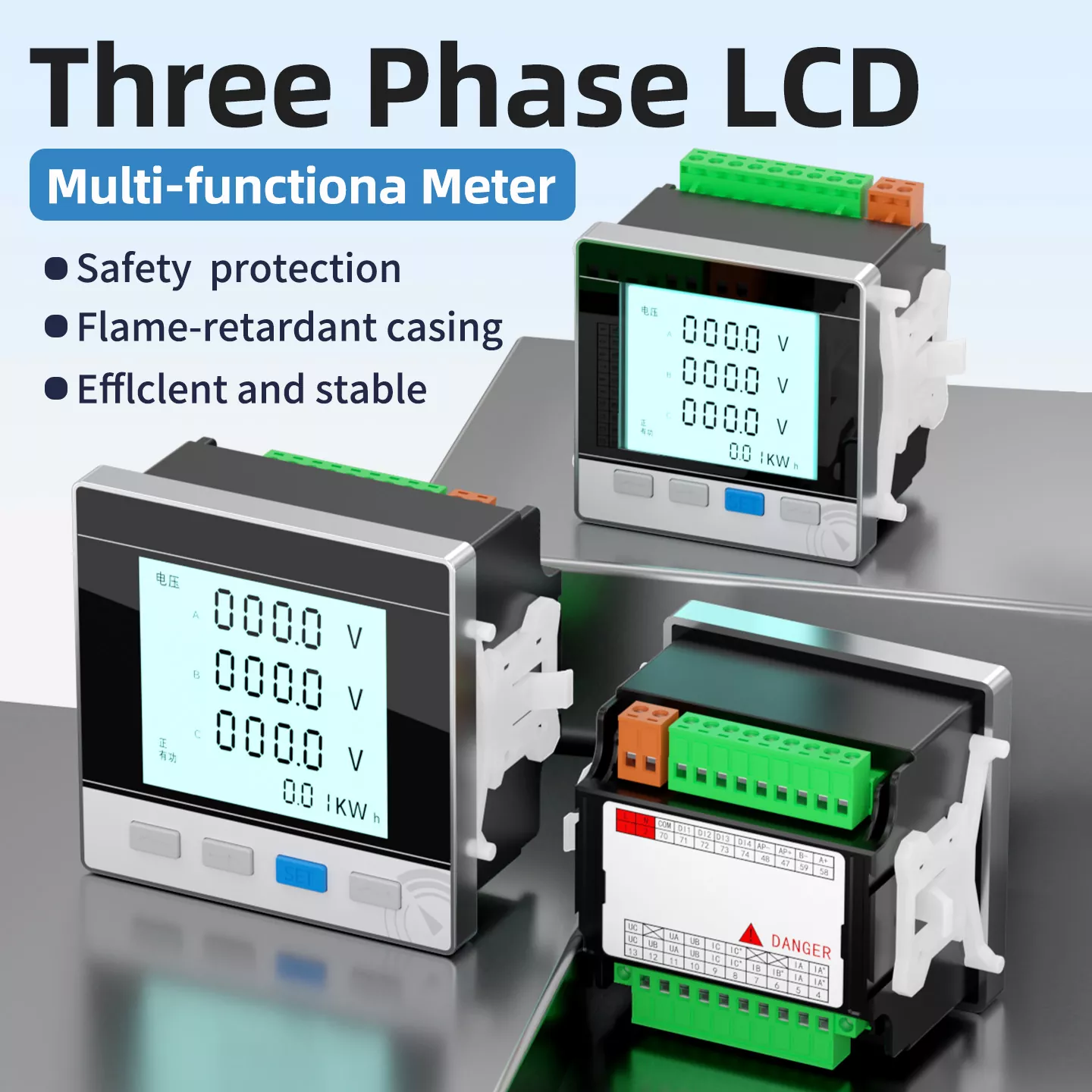 Trefas LCD multifunktionsmätare