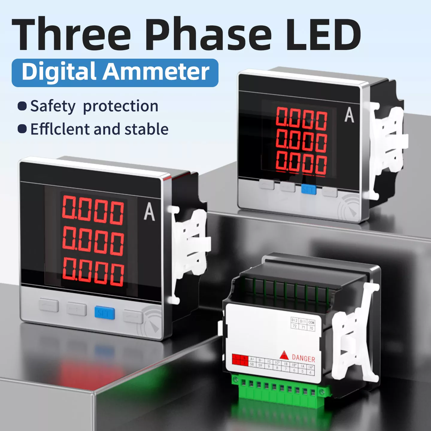 Trefas LED digital amperemeter