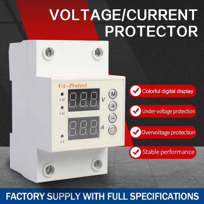 VA Protect Dual Display Justerbart spänningsskydd